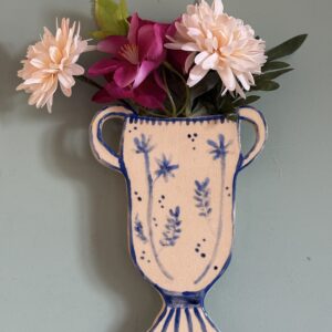 wandvaasje blauw