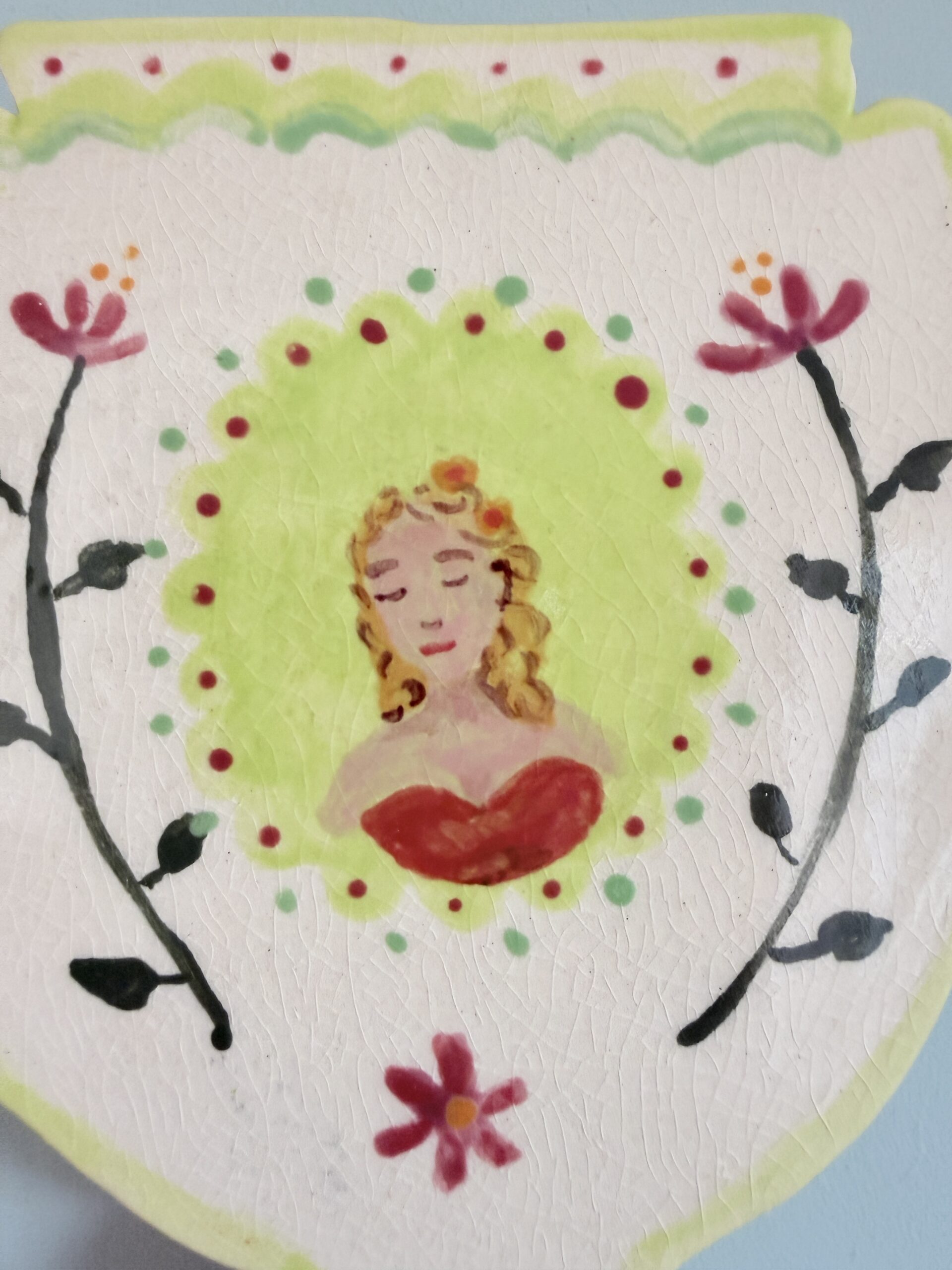 wandvaasje lady in red - Afbeelding 2